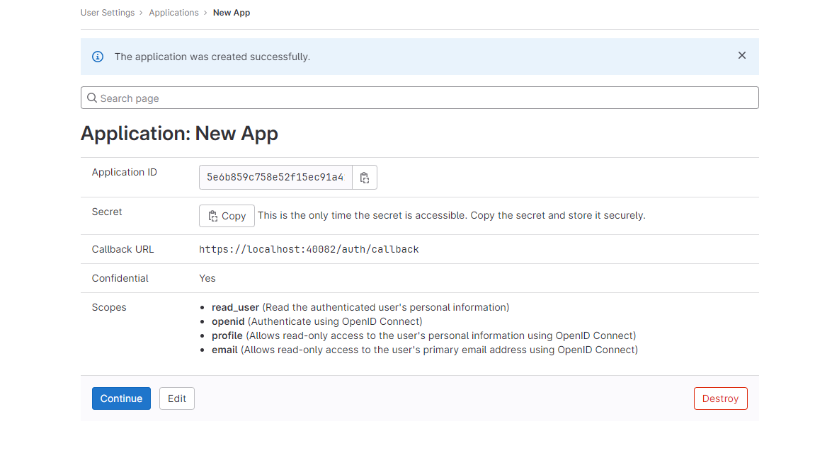 GitlabApplicationCreated